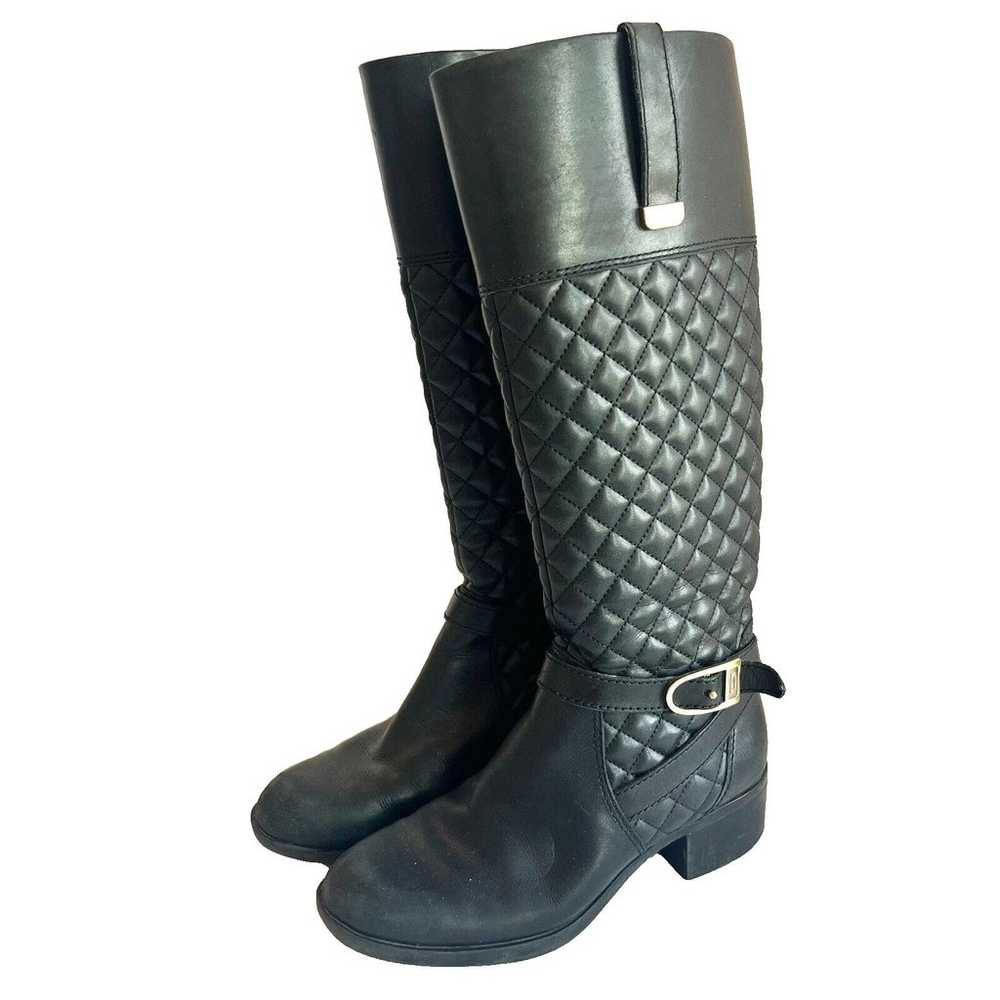 Bandolino Blushe Black Zipper Tall Boots Womens S… - image 1