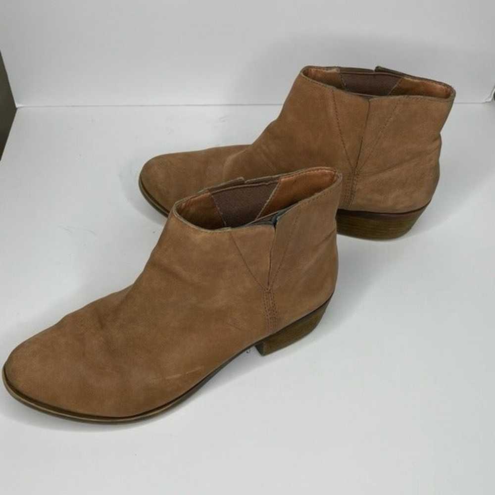 Lucky Brand Brown Suede Leather Booties - image 3