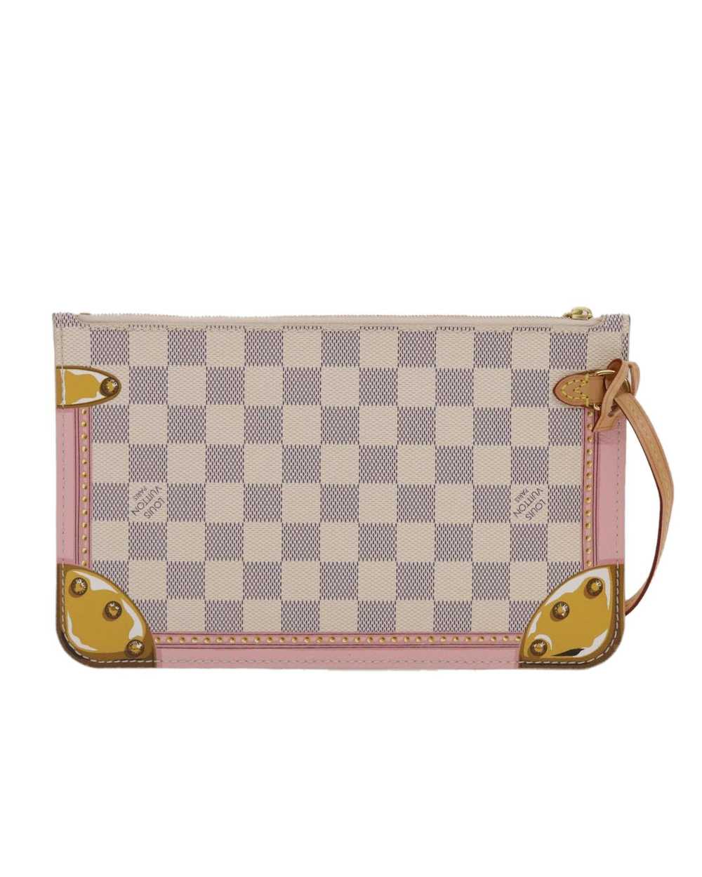 Louis Vuitton Damier Azur Canvas Pouch Trunk Coll… - image 2