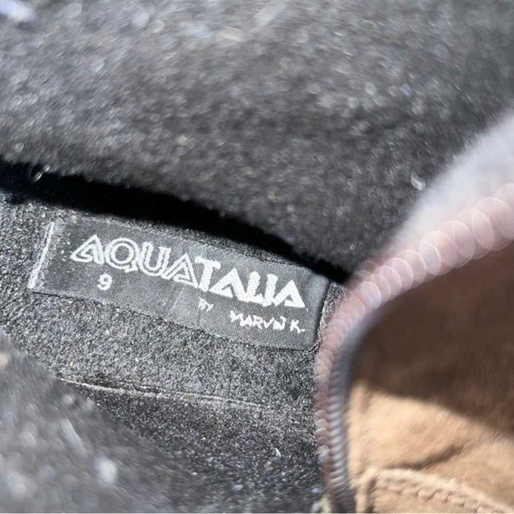Aquatalia 90s Y2K Brown Suede Waterproof Lace Up … - image 8