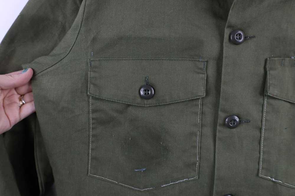 Vintage Vintage 70s Vietnam War Field Button Shir… - image 5