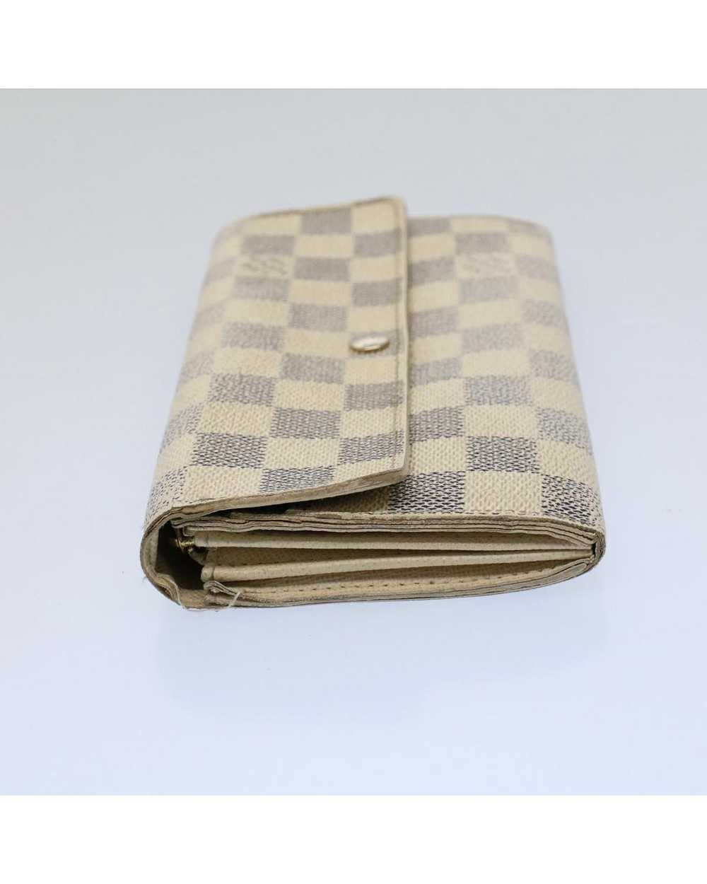 Louis Vuitton Damier Azur Long Wallet with Button… - image 3