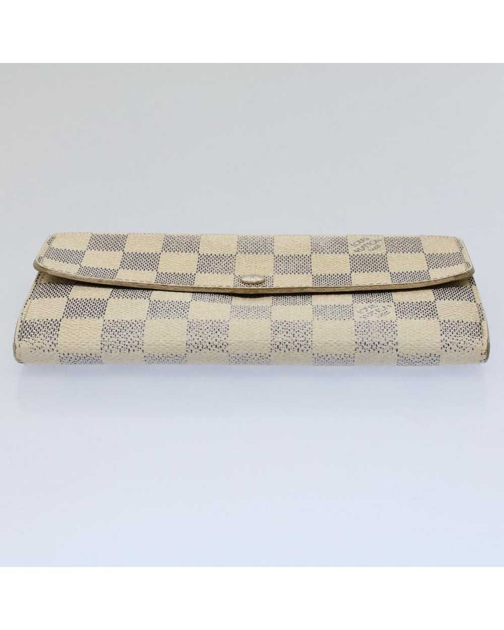 Louis Vuitton Damier Azur Long Wallet with Button… - image 6
