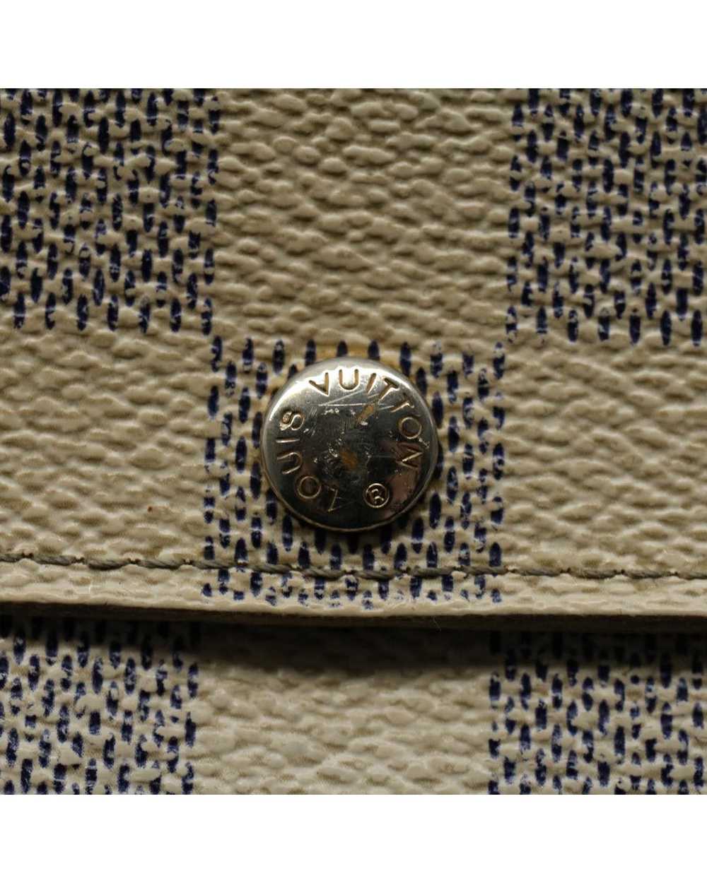 Louis Vuitton Damier Azur Long Wallet with Button… - image 7