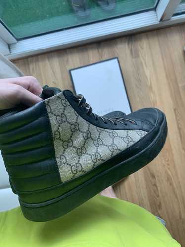 GUUCI Basket GG Supreme Canvas High-Top Sneaker 関税送料込 Gucci GG Supreme Bengal Tiger Sneakers Beige Canvas 8.5 G or
