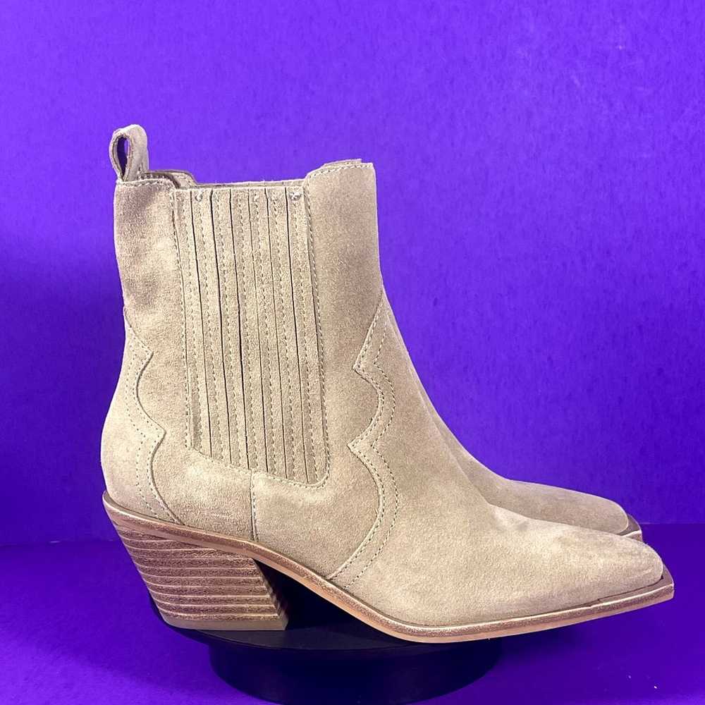 Dolce Vita Women's Taupe Gray Suede Western Style… - image 1