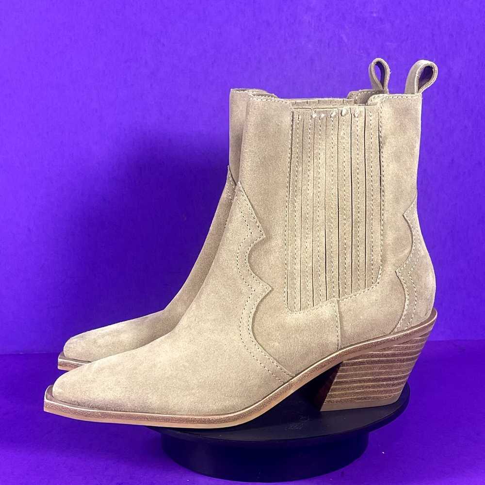 Dolce Vita Women's Taupe Gray Suede Western Style… - image 3