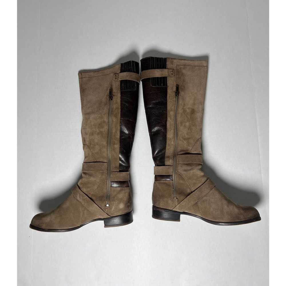 UGG Cyndee Riding Boots Suede and Leather Brown a… - image 5