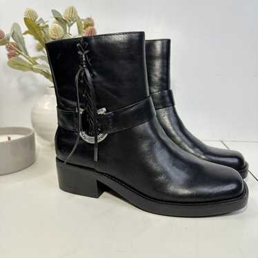 New Lucky Brand Kamany Leather Boot Black Horsesho