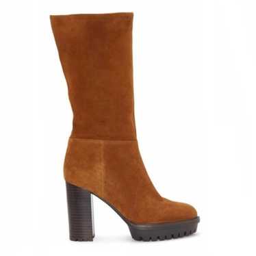 Vince Camuto Eshitana Suede Mid-Calf Lug Sole Hee… - image 1