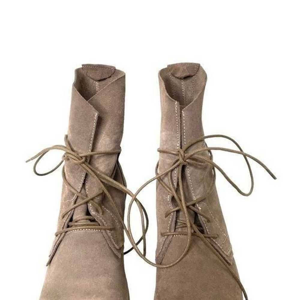 Chocolat Blu lace up soft suede boots Sz 38 brown… - image 5