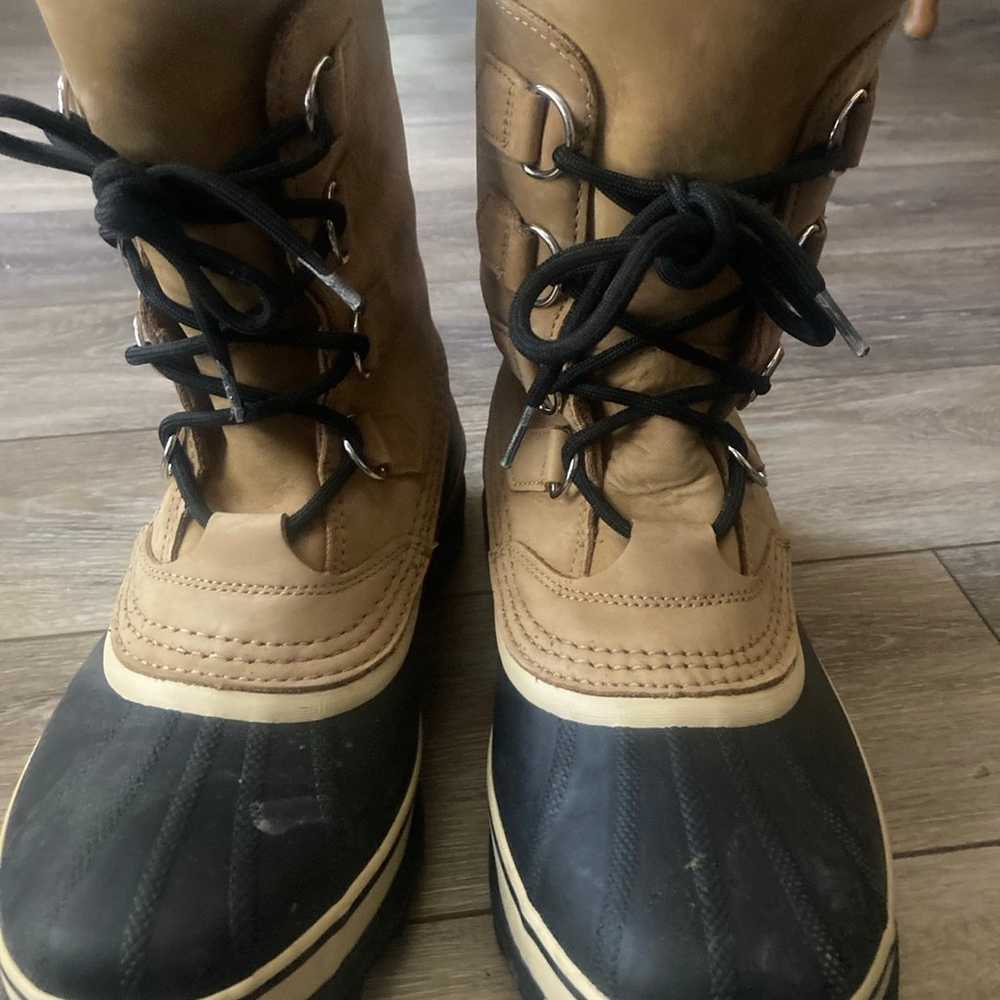 Size 8 Men’s Sorel Waterproof Caribou snow boots - image 2