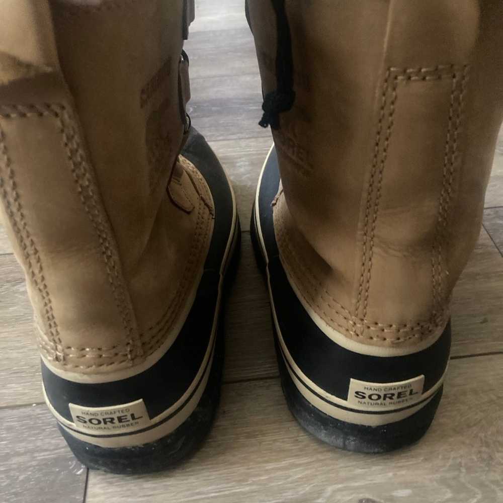 Size 8 Men’s Sorel Waterproof Caribou snow boots - image 3