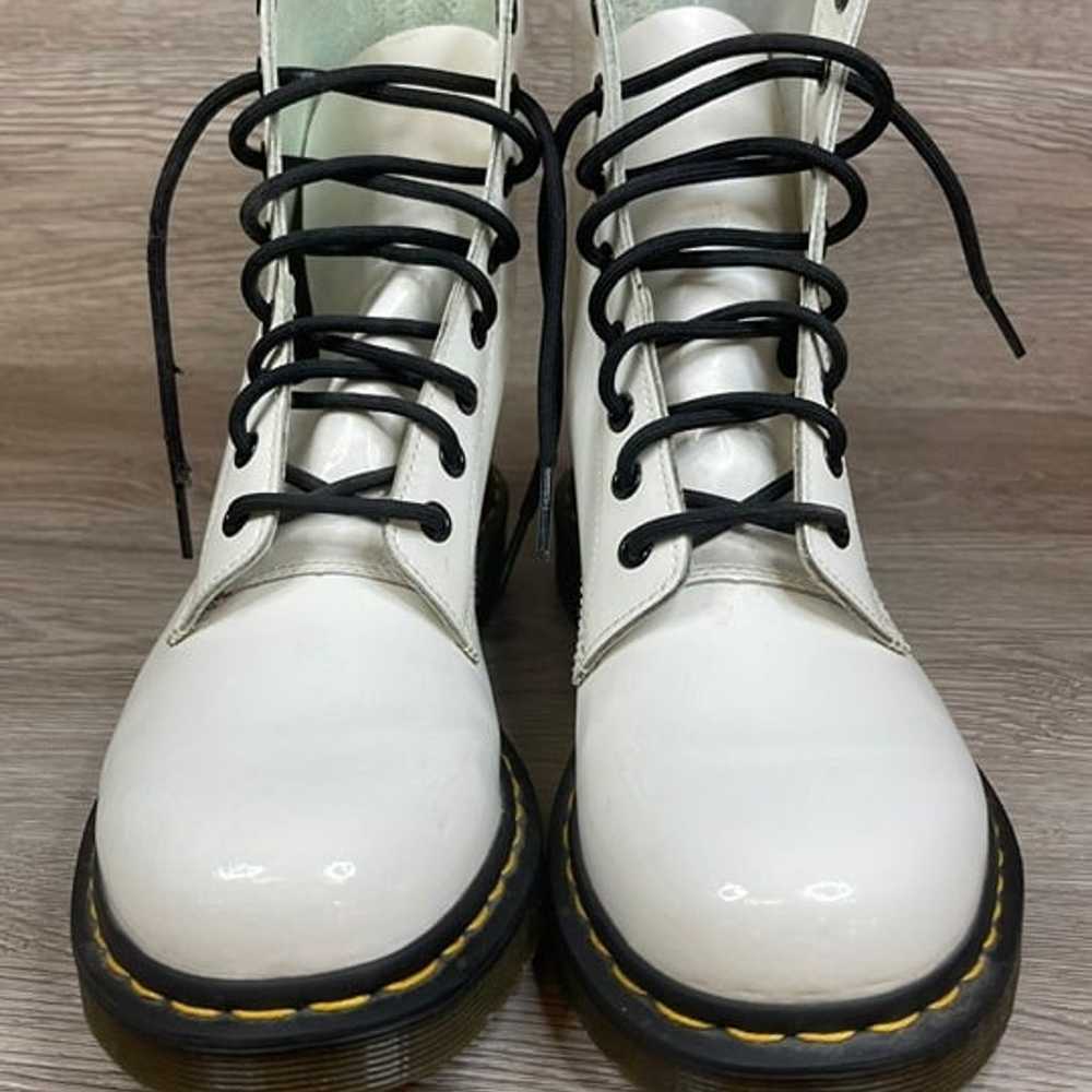 Vintage White Doc Marten Boots  Womens 9 - image 2