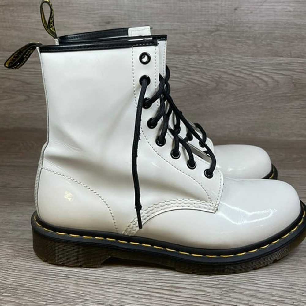 Vintage White Doc Marten Boots  Womens 9 - image 3