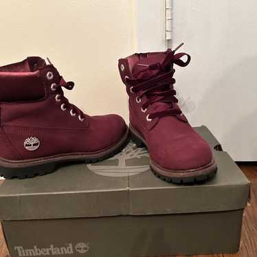 Burgundy Timberland Boots