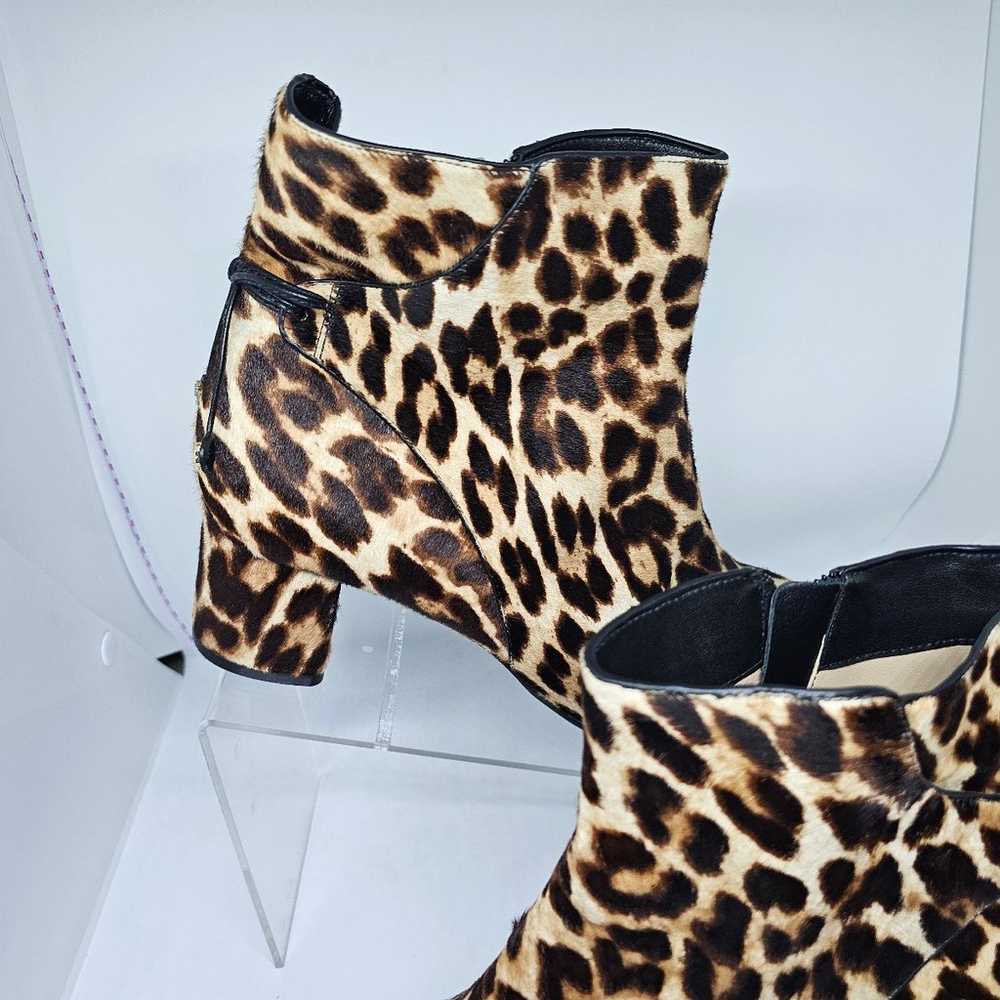 Tory Burch 10.5 M Laila Leopard Print Calf Hair A… - image 2