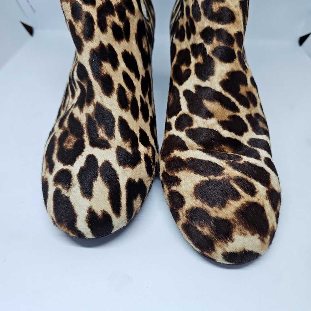 Tory Burch 10.5 M Laila Leopard Print Calf Hair A… - image 6