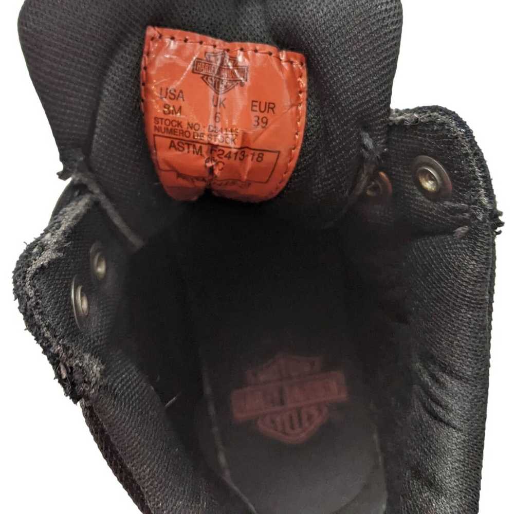 Harley Davidson 8 black Waites composite toe high… - image 9