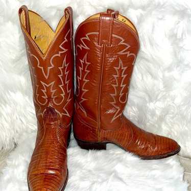 Woman’s Tony Lama Lizard Cowboy Western Boots Size
