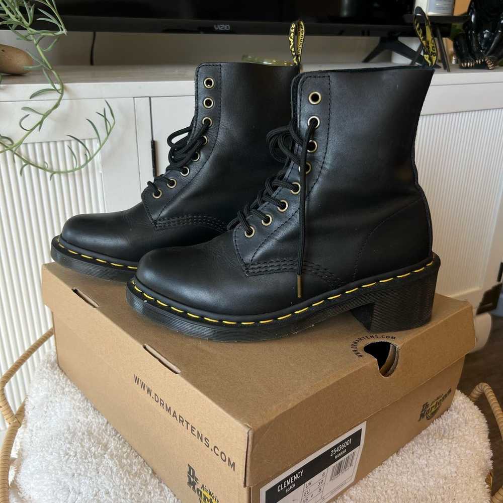 Dr. Martens Clemency Smooth Leather Heeled Lace U… - image 1