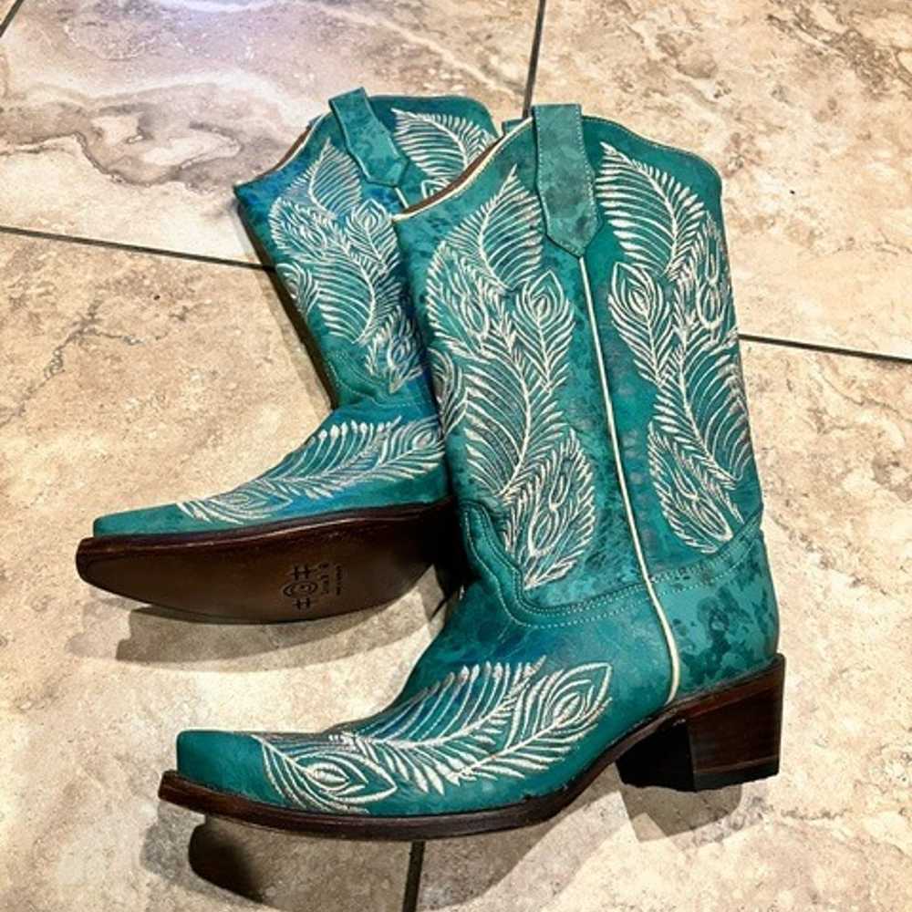 Exquisite Green Suede Boots (Size 9 1/2) – Crafts… - image 4