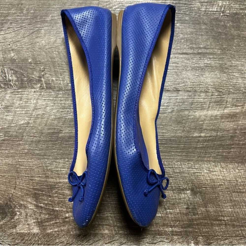 Talbots Blue Bow Tie Flats Size 9.5 - image 5