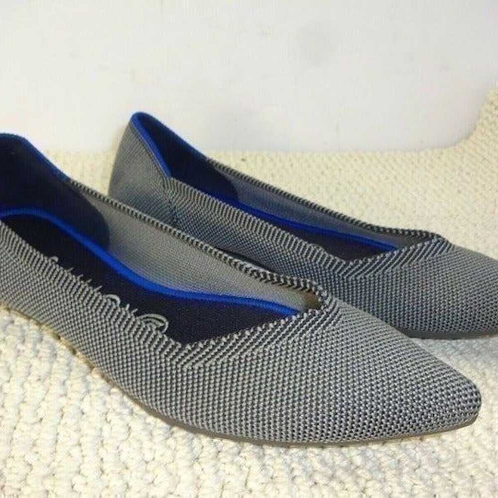 Rothys The Point Cloud Grey Birdseye Flat Shoes W… - image 5