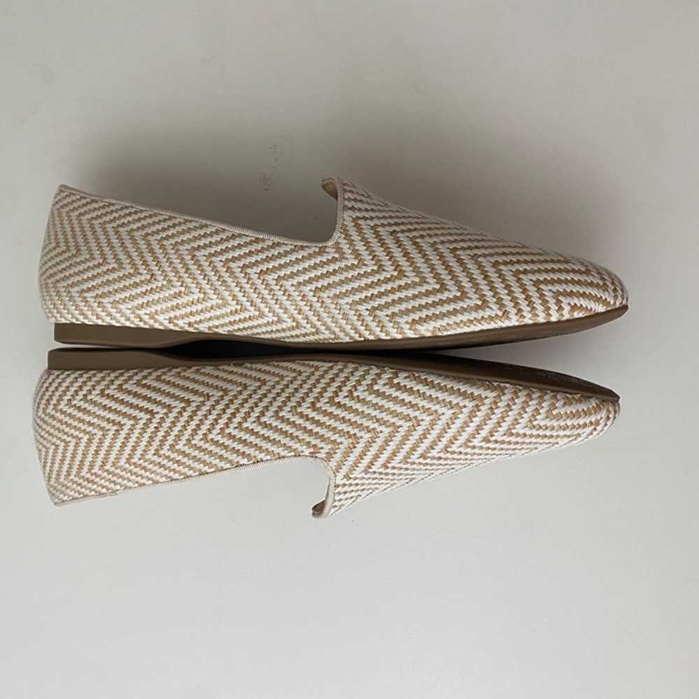 New Birdies Heron Chai Chevron Woven Flats Shoes - image 2