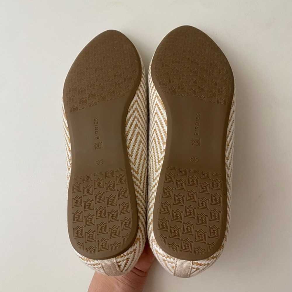 New Birdies Heron Chai Chevron Woven Flats Shoes - image 4