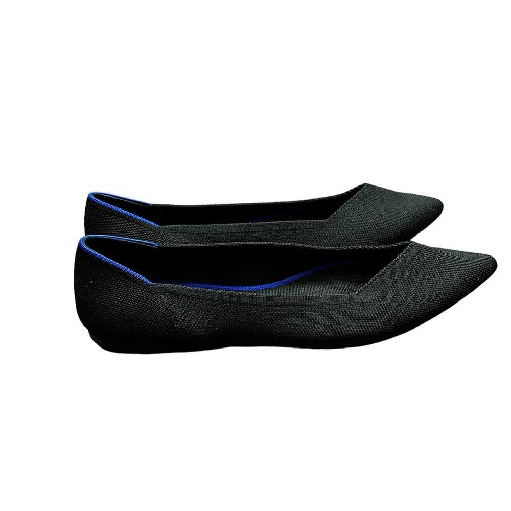 Rothy’s The Point Black Solid Flat Slip On Shoes … - image 4