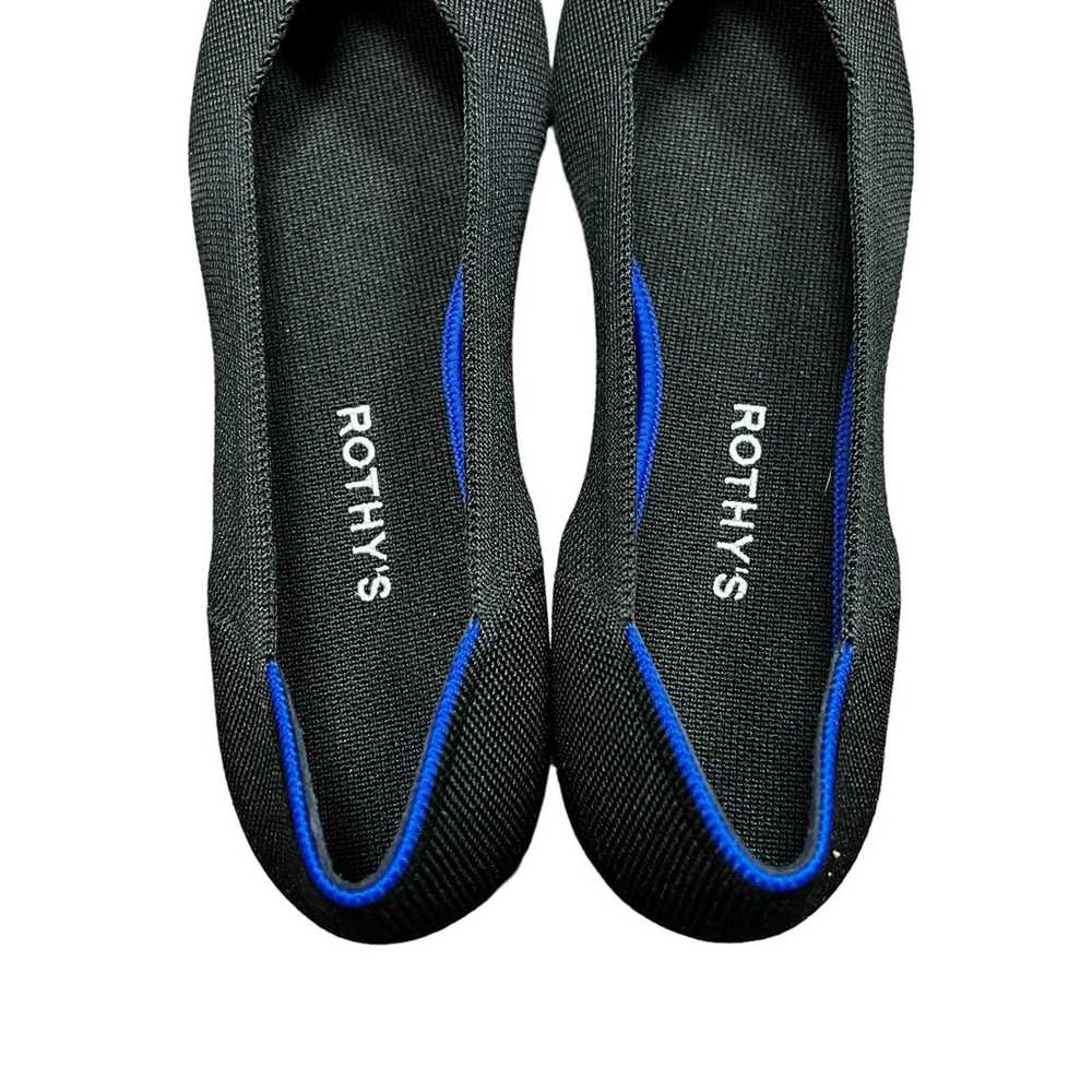 Rothy’s The Point Black Solid Flat Slip On Shoes … - image 6