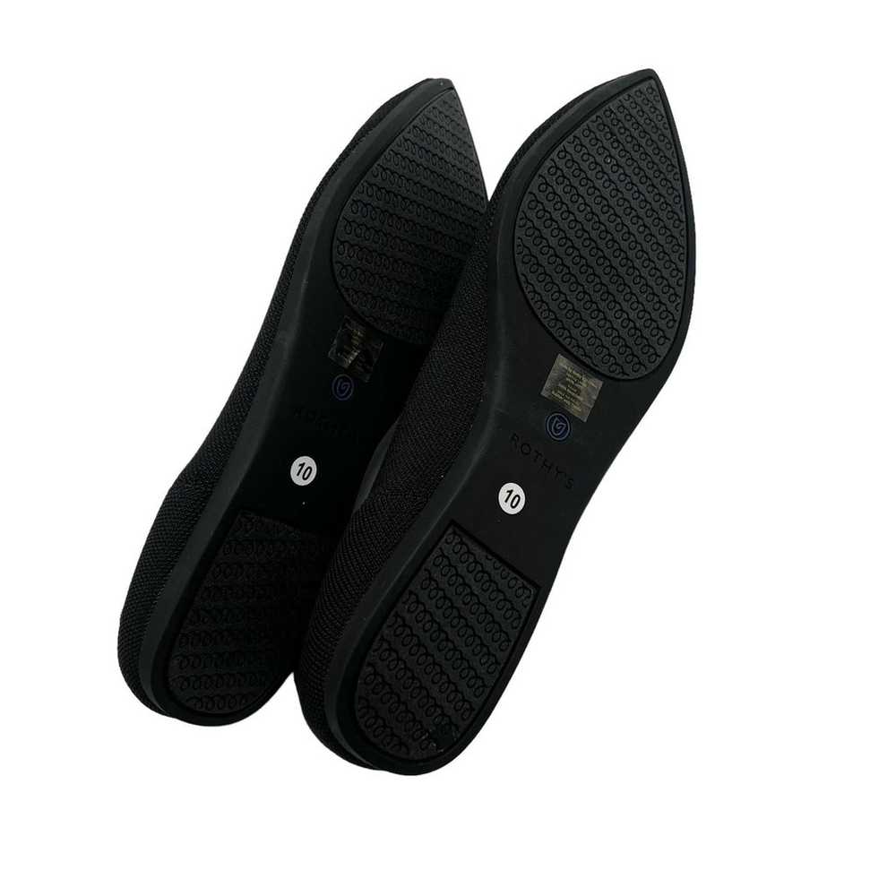 Rothy’s The Point Black Solid Flat Slip On Shoes … - image 7