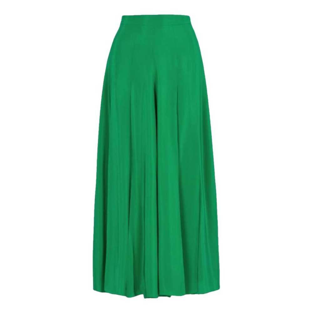 Carolina Herrera Silk maxi skirt - image 1