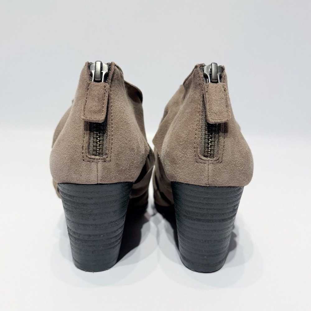 EILEEN FISHER Mary Twist-Front Suede Pumps Storm … - image 5