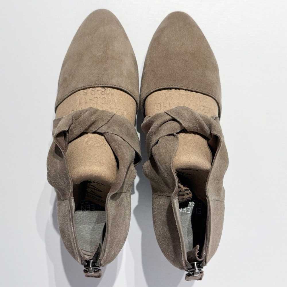EILEEN FISHER Mary Twist-Front Suede Pumps Storm … - image 6