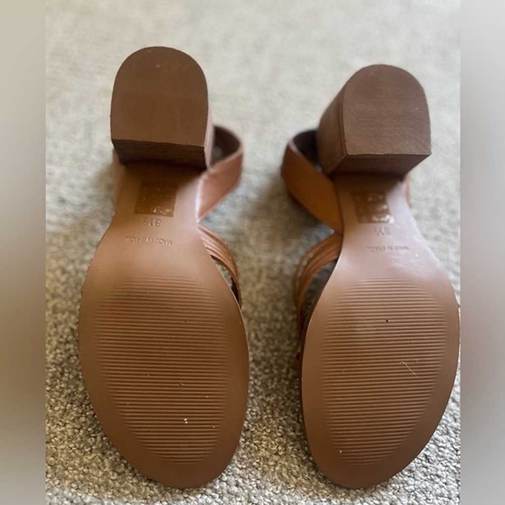 Madewell block heel leather sandals 8.5 like new - image 2