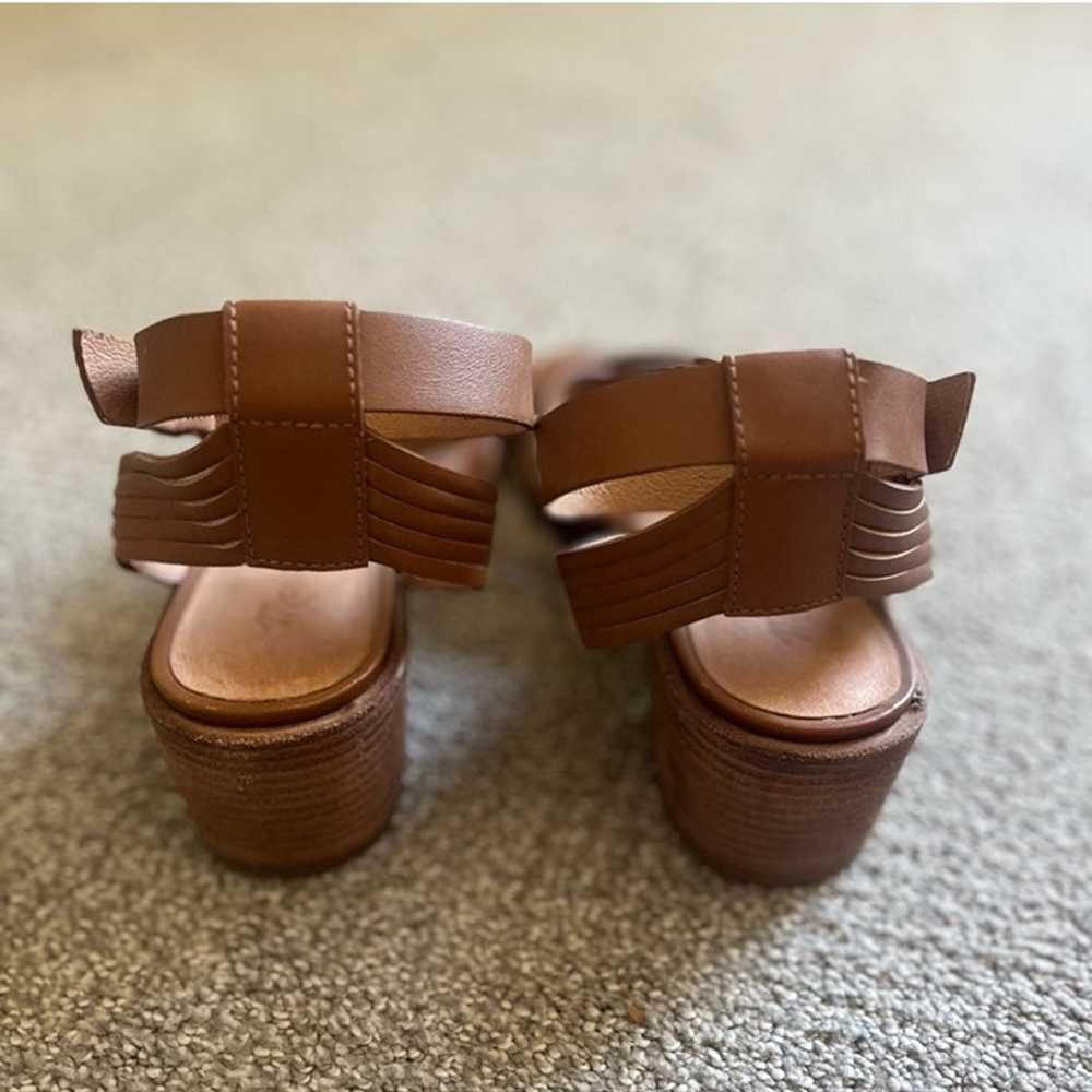 Madewell block heel leather sandals 8.5 like new - image 3