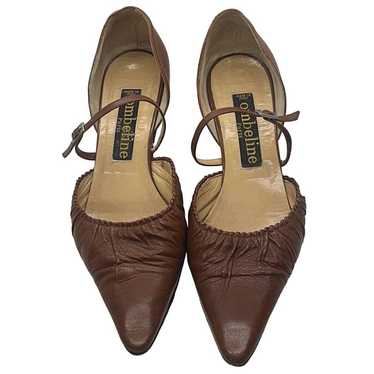 OMBELINE by Maud Frizon PARIS Brown Leather Heels 