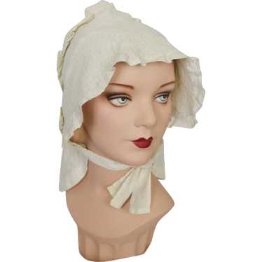 Darling Vintage Sun Bonnet Pioneer Bonnet with Ca… - image 1