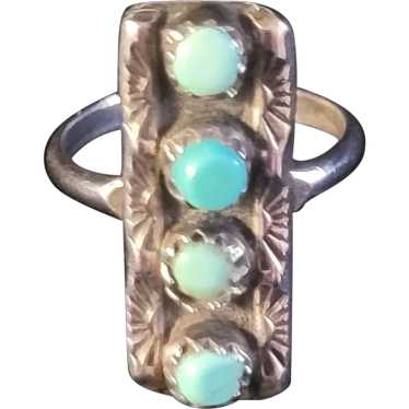 Vintage Navajo Sterling Silver and Turquoise Ring