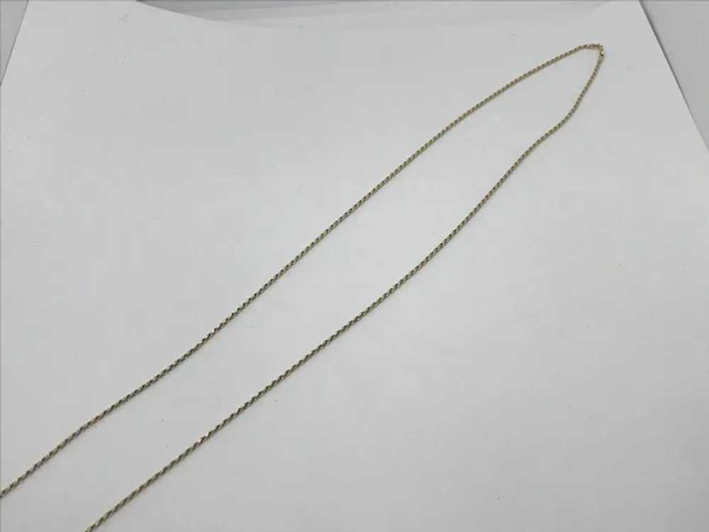 Italy 14 K Gold Rope Chain 30 inches - image 3