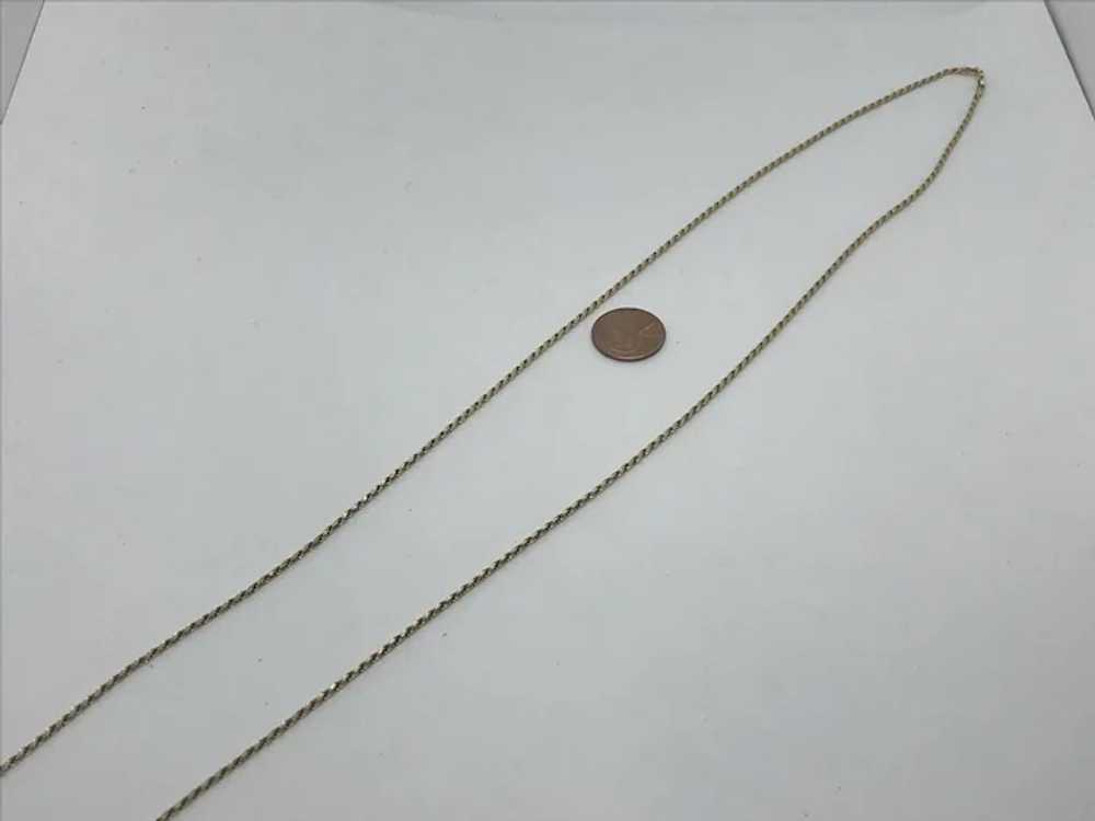 Italy 14 K Gold Rope Chain 30 inches - image 4