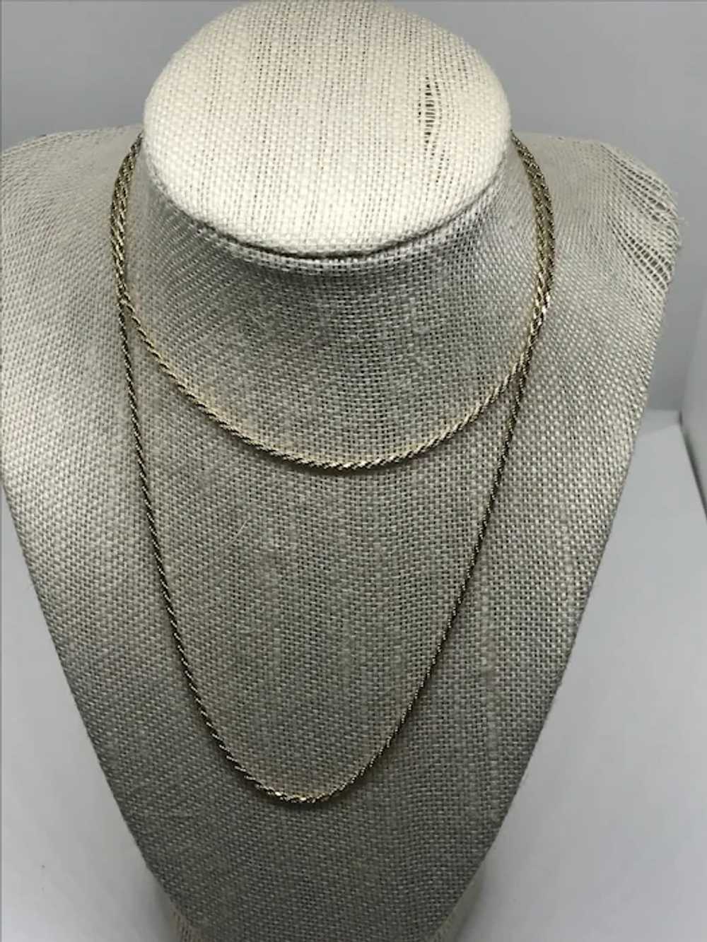 Italy 14 K Gold Rope Chain 30 inches - image 6