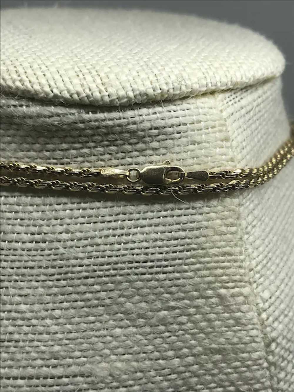 Italy 14 K Gold Rope Chain 30 inches - image 7