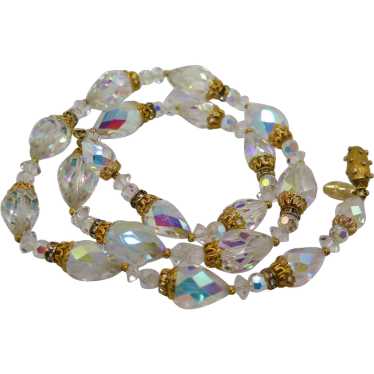 Vintage Vendome Choker AB Crystal Necklace