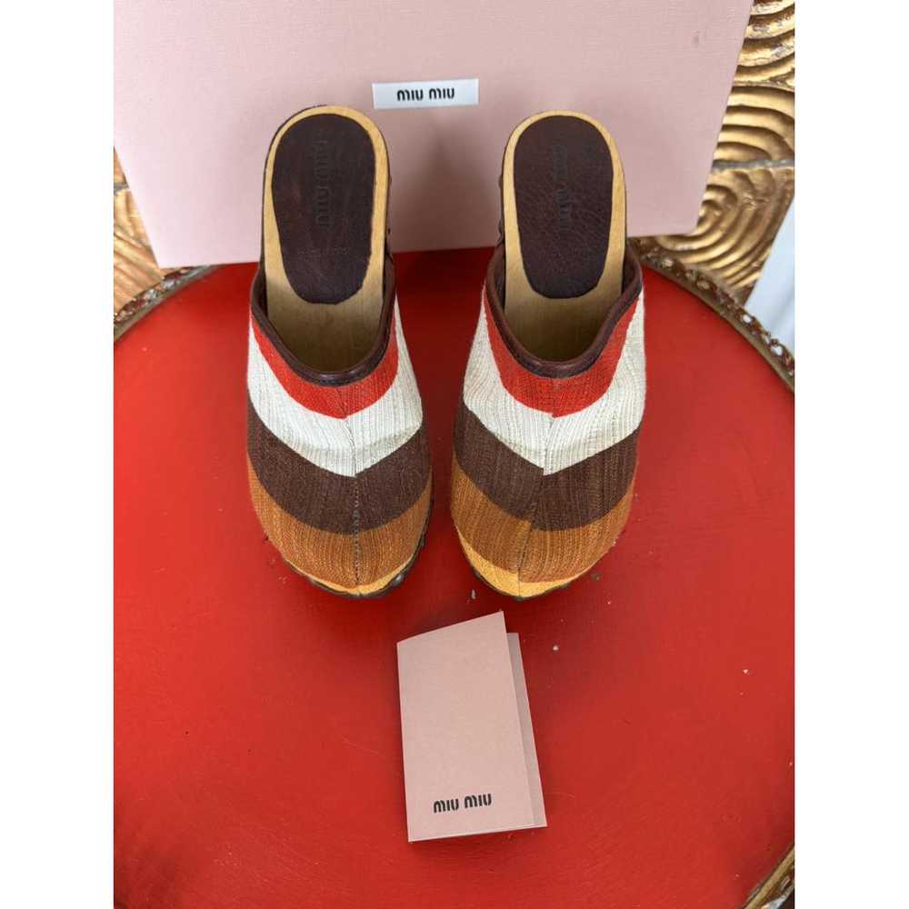 Miu Miu Cloth mules & clogs - image 3