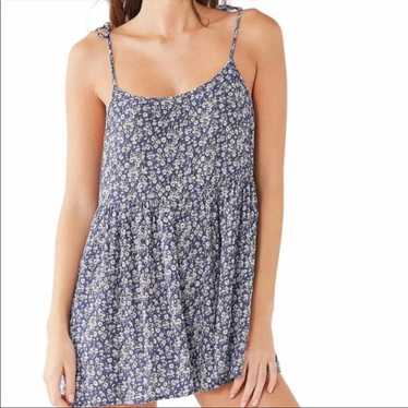 Urban Outfitters Blue White  Ditzy Floral Romper S
