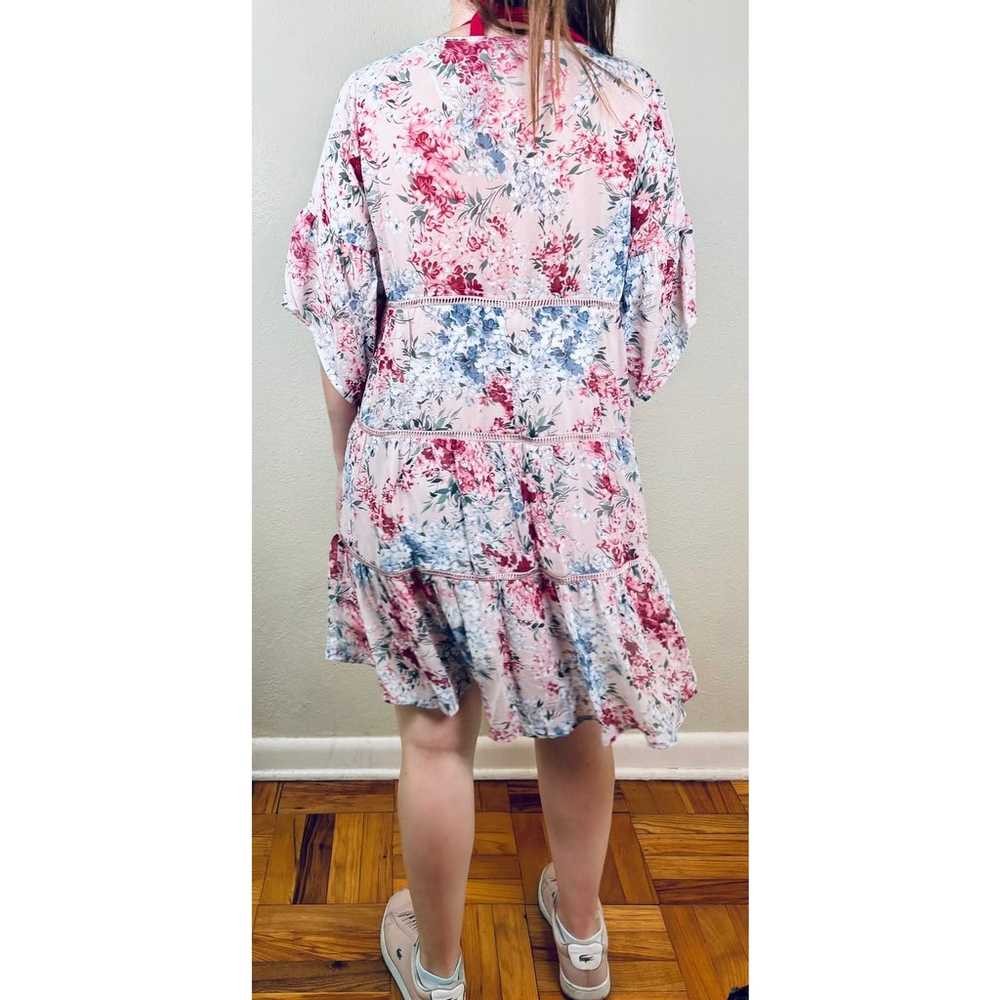 Umgee Knee Length Dress Size Small Floral Boho La… - image 4