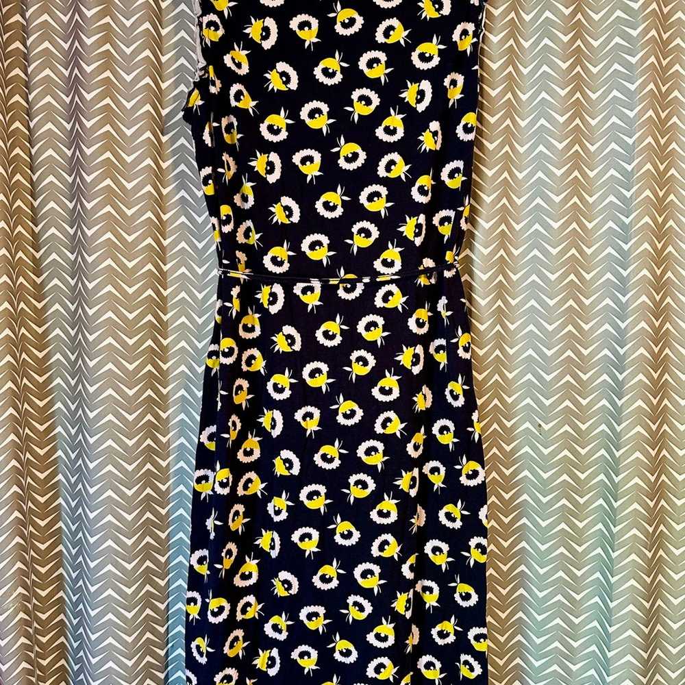 Boden Lois Floral Jersey Dress In Navy Yellow, Si… - image 5